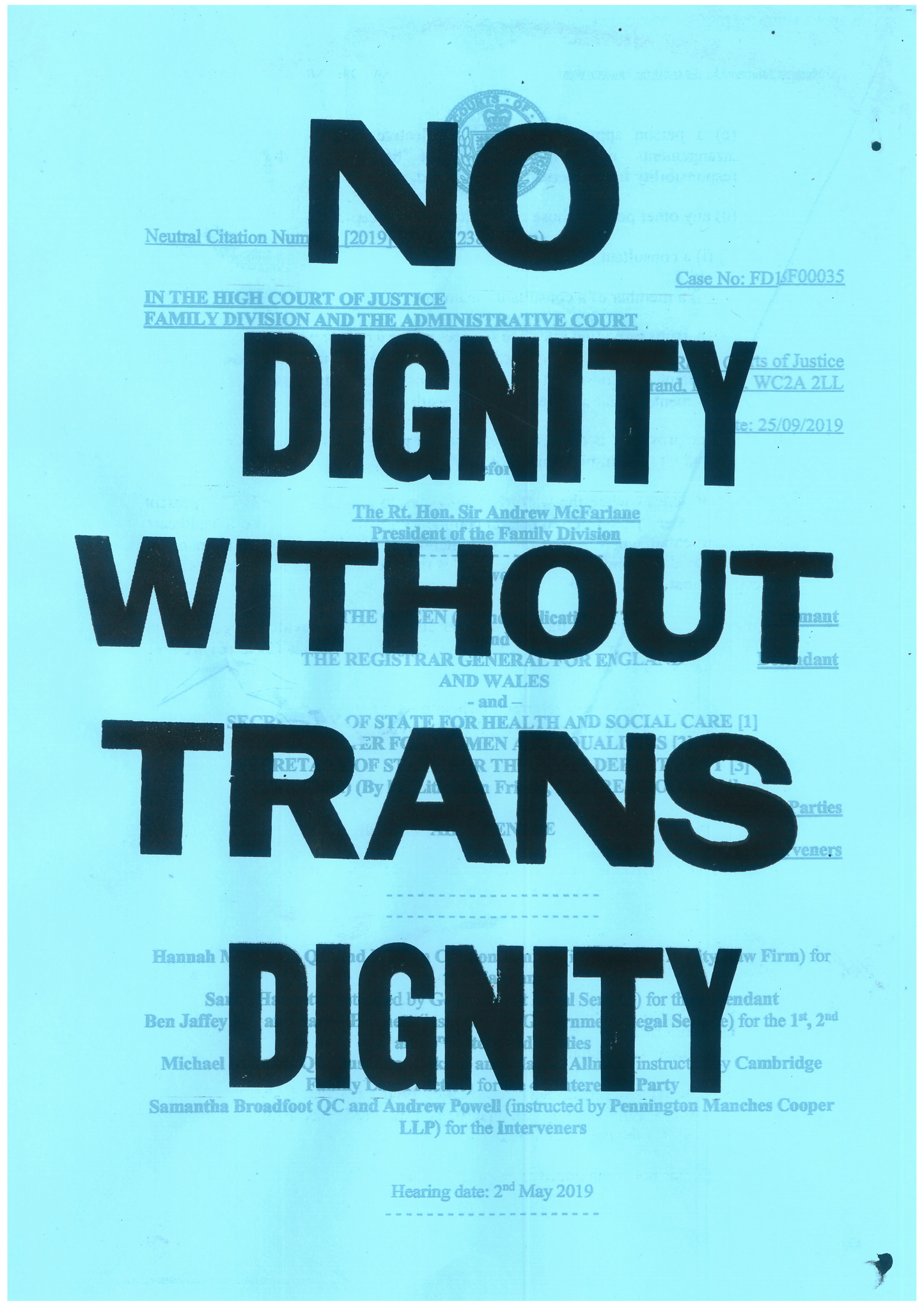 NO PRIDE WITHOUT TRANS PRIDE — Hand Screen Printed A3 Posters